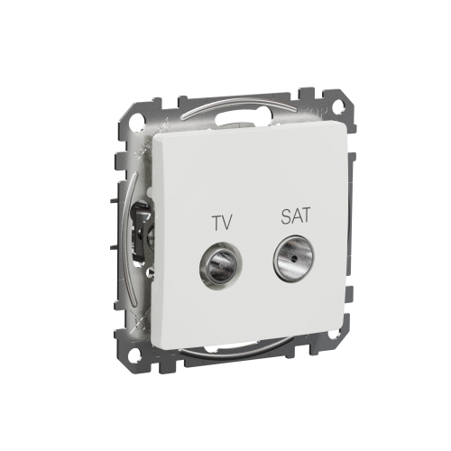 Sedna Design & Elements Gniazdo antenowe TV-SAT przelotowe 7dB białe SDD111474S SCHNEIDER - sdd111474s_300s0001[1].png